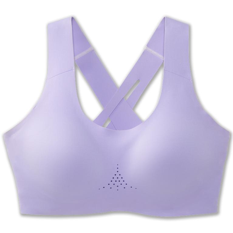 Brooks Dare Crossback 2.0 Sports Running Bra - Women's - Lavender Purple/Violet Dash (85496-RDUL)